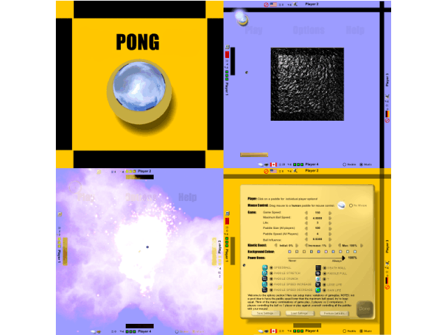 Pong Solo for the EXTREME PONG enthusiast! Play against 3 computers.